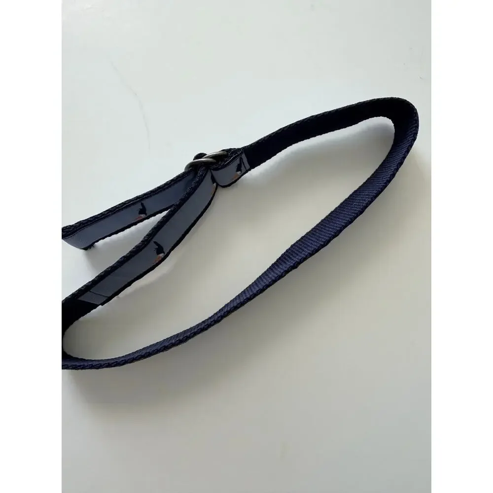Janie & Jack Blue Webbed Toucan Print D-Ring Belt